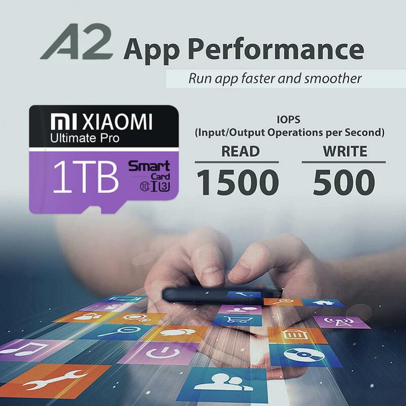 MIJIA Xiaomi Mini SD card 1TB 2TB scheda di memoria 256GB 512GB 1TB Micro TF SD Card per telefono Cam lettore MP4 schede Flash ad alta velocità