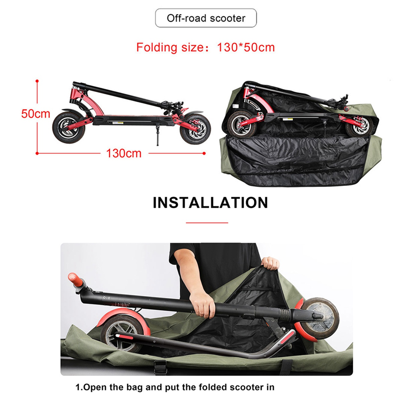 Rhinowalk-Bolsa de almacenamiento para patinete eléctrico Xiaomi, bolso de transporte portátil y plegable para Scooter Eléctrico