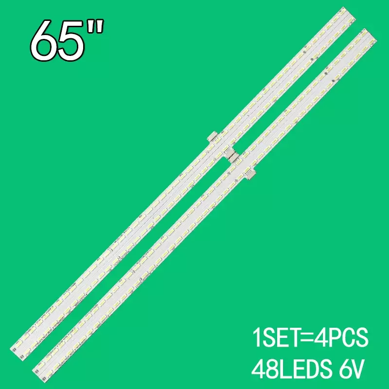 Strip lampu latar LED untuk M650U14-D1-L-1 STJ650A14-Rev04-48LED 65Q2C