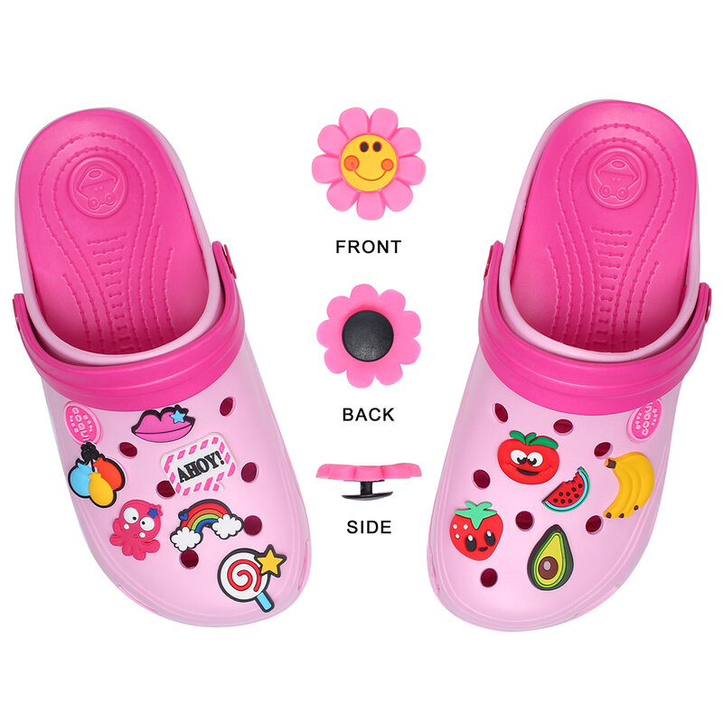 1pcs Japanese Famous Anime Cartoon Shoe Charms Decorations Shoes Accessories Fit Clogs Sandals Kids Party X-mas Gift