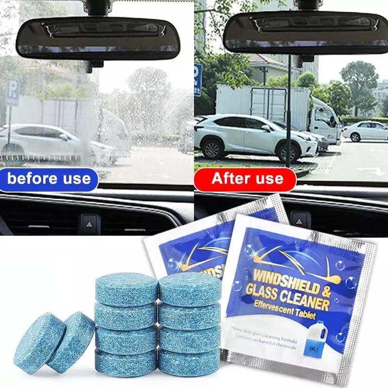 Auto Fahrzeuge Windschutz scheibe feste Seife Stück Fenster Glas Waschen Reinigungs farbe Schutz folie Brause tabletten waschen