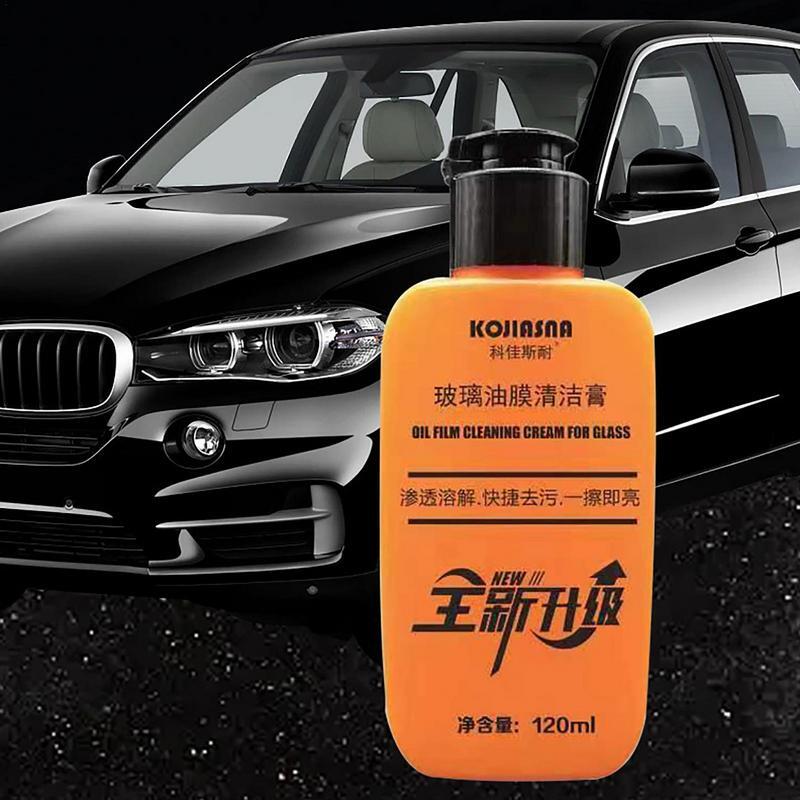 Car Glass Cleaner Waterproof Cleaning Paste Windshield Cleaner 120ml Glass Cleaner Glass Film Remover Form Protective Layer Car
