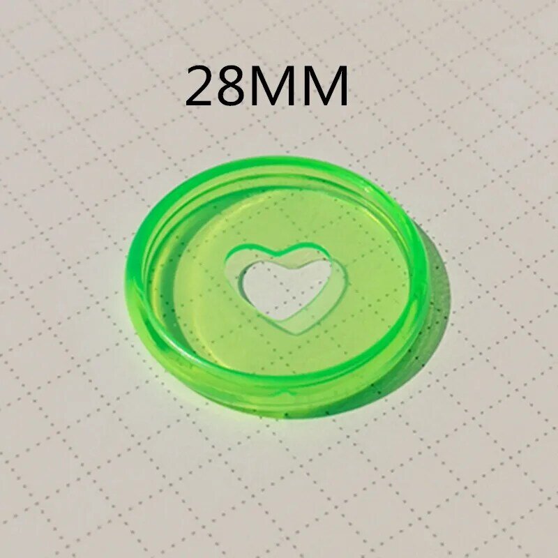 Прозрачное желейное Переплетное кольцо 30 шт. 28 мм, пластиковая переплетная кнопка с отверстием в форме гриба, аксессуары для компакт-дисков