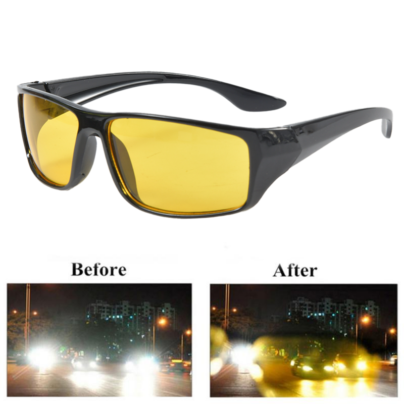 Przeciwodblaskowe noktowizyjne gogle kierowcy jazda nocą ulepszone okulary lekkie modne okulary przeciwsłoneczne gogle akcesoria samochodowe