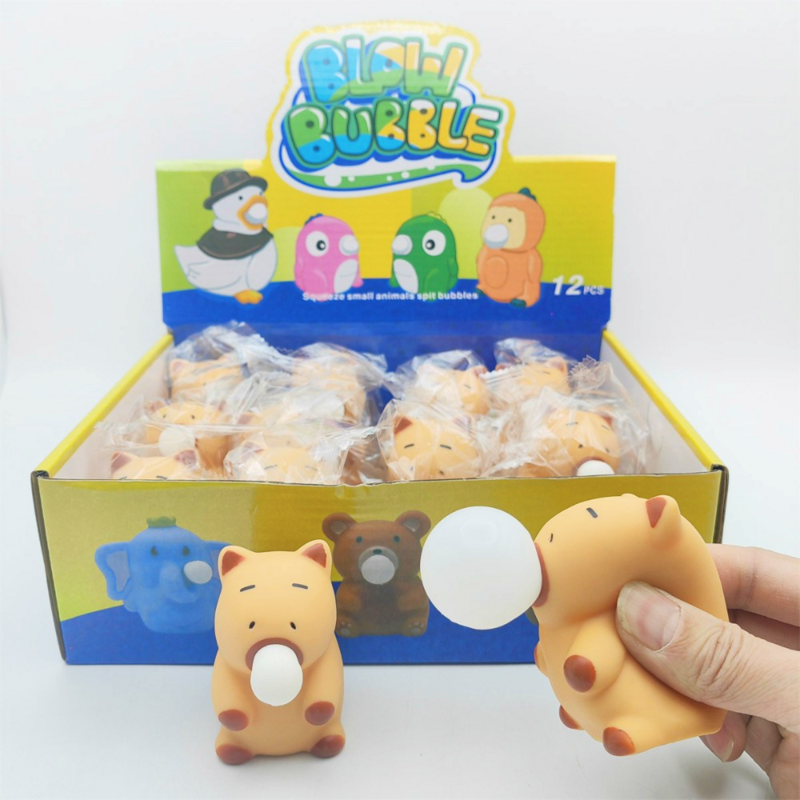 MIni Capybara Squeeze Toy Kawaii, divertido alivio del estrés, juguete de ansiedad, nuevos juguetes de ventilación suaves, regalos únicos