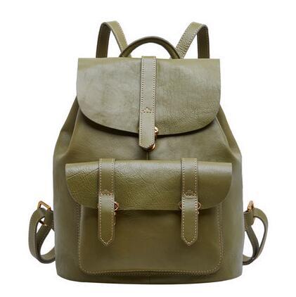 2021 Casual genuine leather women large capacity backpack school leisure bag