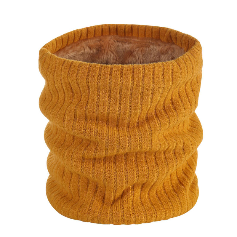 Sciarpa invernale per uomo donna ragazzi ragazze sciarpa per collo in lana per bambini adulti sciarpe lavorate a maglia in cotone spesso sciarpe ad anello solido con collo caldo