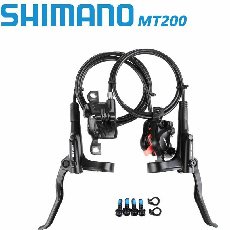 Shimano Mt200 Hydraulische Rem Mtb Mountainbike Schijfrem Set BL-MT200 BR-MT200 Linker Rechtsvoor Achterrem
