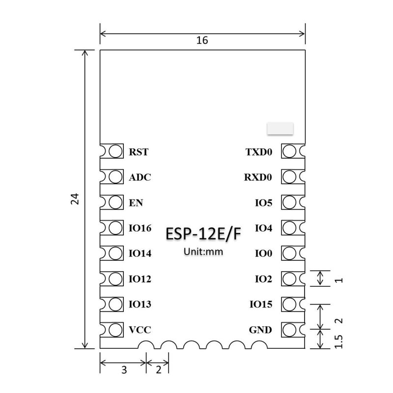 โปร่งใสโมดูล ESP-12F Serial WiFi โมดูล ESP8266โมดูลไร้สายที่มีประสิทธิภาพโมดูล
