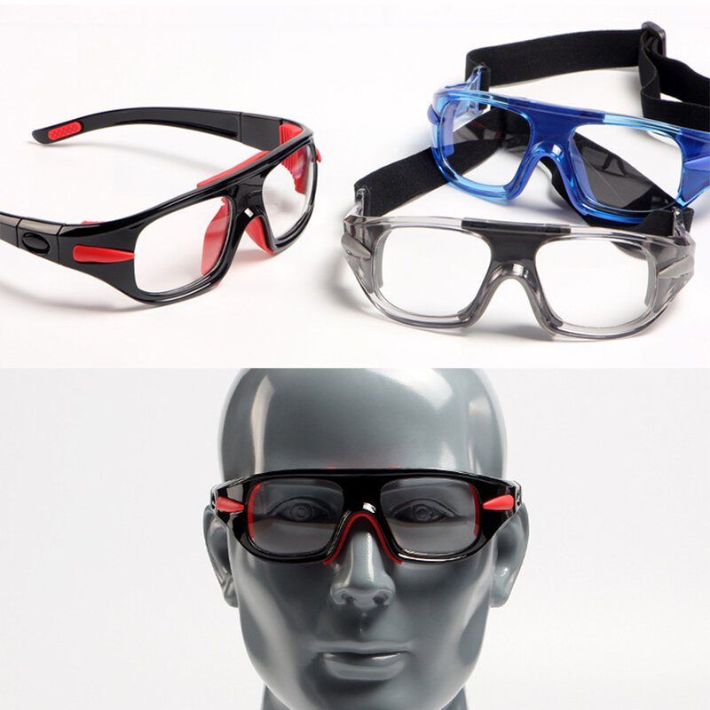 ป้องกันเสมอด้วยแว่นตากีฬาน้ำหนักเบาสำหรับทุกเพศทุกวัยปรับได้แว่นตากีฬาอเนกประสงค์แว่นตานิรภัย