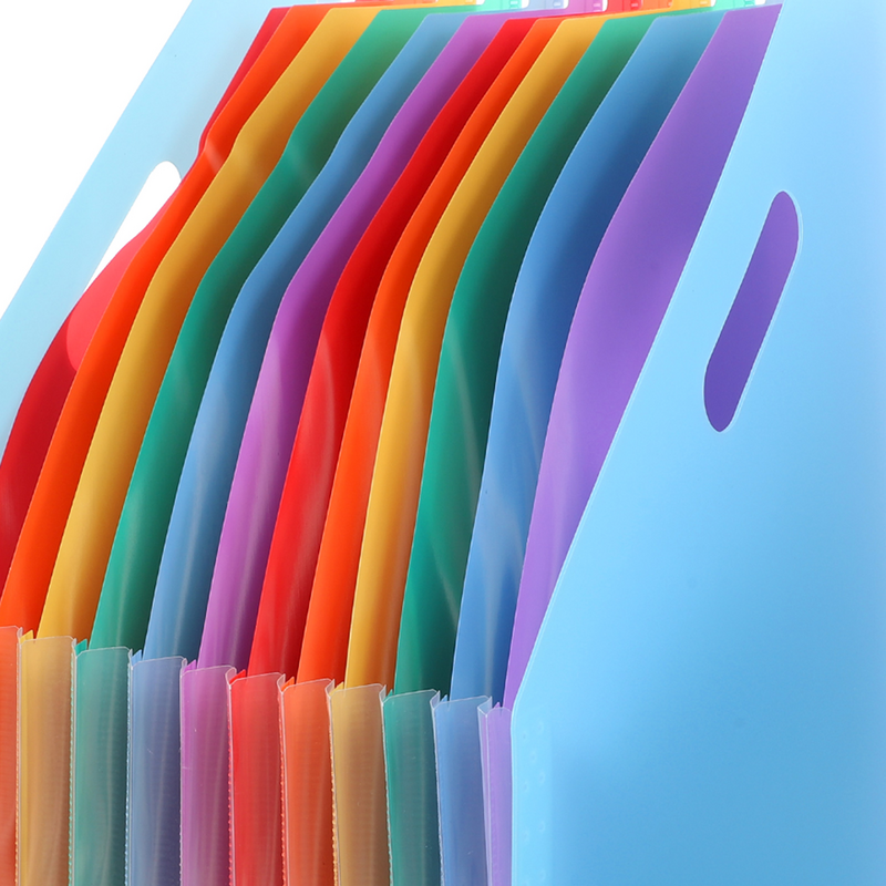 Accordian Rainbow Organ Storage, Pasta de arquivos para material de escritório, Pastas de arquivos para escritório, Armazenamento de arquivos, 3, A4