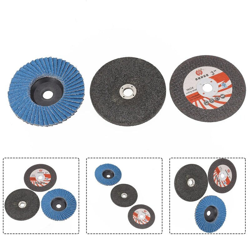 Grinding Wheel Cutting Disc 3 Inch Circular Saw Blade For Angle Grinder 10mm Bore Polishing Disc Durable Useful