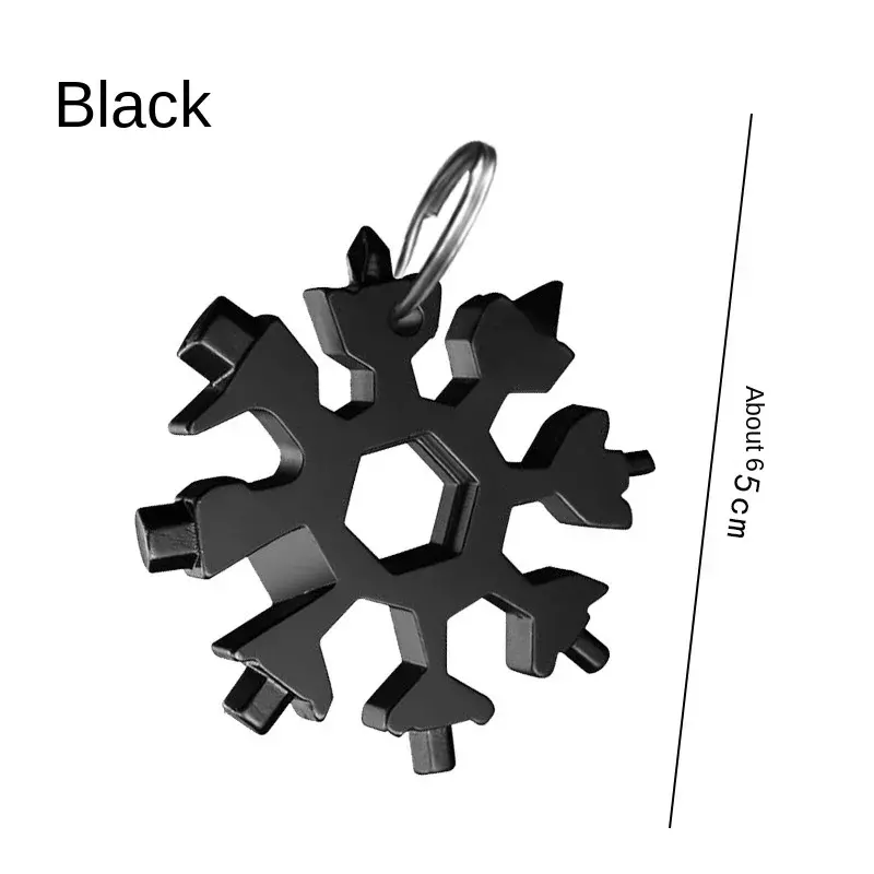 Многофункциональный гаечный ключ восьмиугольной формы в виде снежинки Многофункциональный портативный инструмент 18 в одном многофункциональный гаечный ключ с кольцом