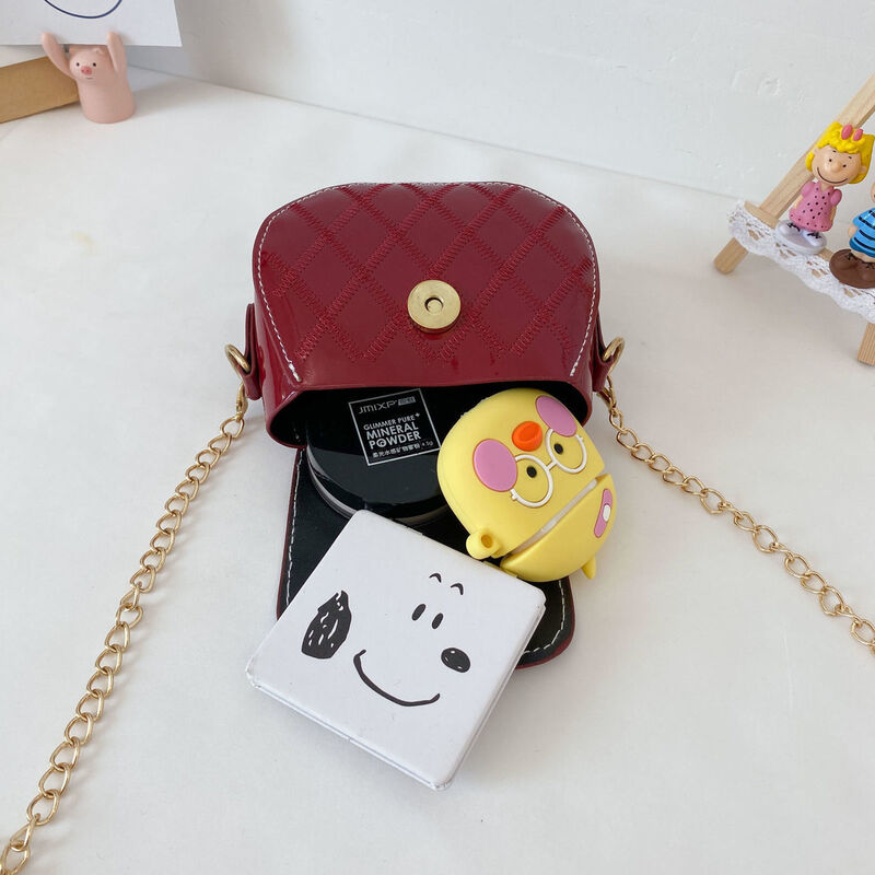 Mini borsa a tracolla per bambine carine per bambini portamonete di moda borse piccole borse a tracolla per bambini in pelle verniciata adorabili
