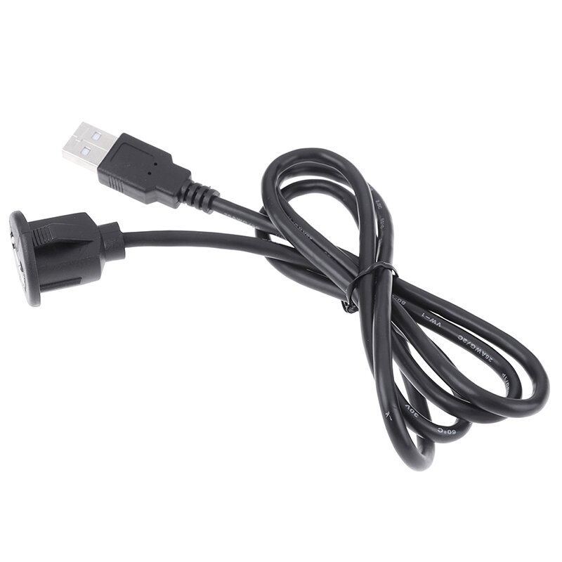 Câble d'extension USB 2.0 mâle vers femelle pour tableau de bord de voiture, 1 pièce, 1m