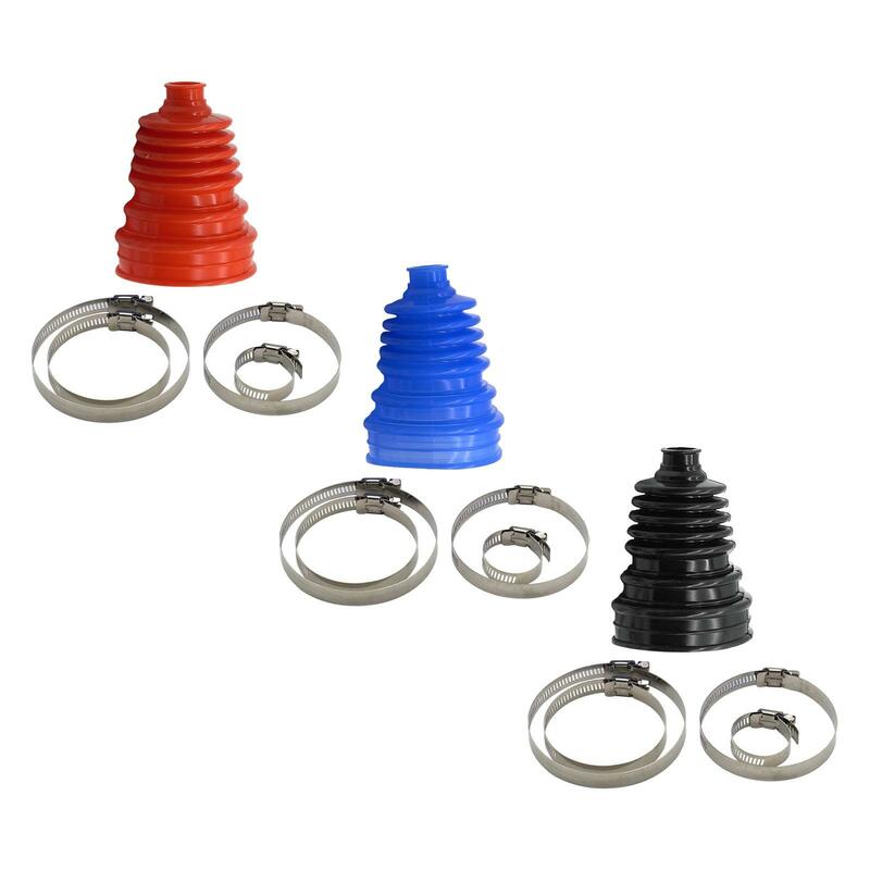 CV Joint Boot Set with 4 Clamps, Directly Replace, Durable Wear Resistant Automotive Accessories Universal Rubber