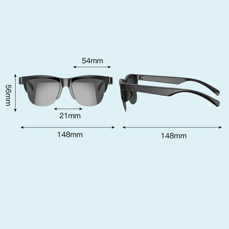 Inteligentna muzyka okulary przeciwsłoneczne słuchawki bezprzewodowe 5.3 kompatybilne z Bluetooth na zewnątrz sportowe słuchawki głośne dzwoniąc do okularów Stereo