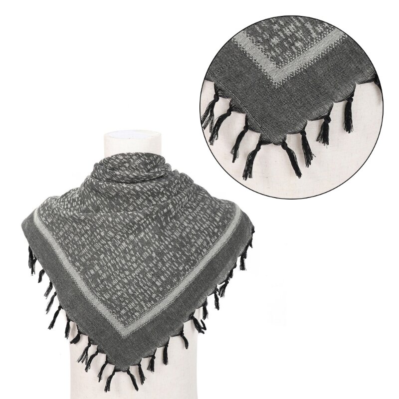 전술적으로 성인 아랍 스카프 다목적 자카드 패턴 Keffiyeh Headscarf 중동 스타일 종교 스카프 Dropship