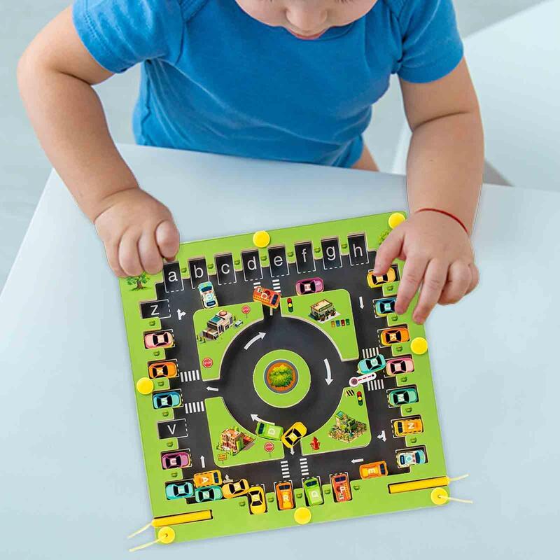 Magnetisches Alphabet Labyrinth Buchstaben Puzzle frühes Lern brett Lern buchstabe Kinder Lern brett für Kinder im Alter von 3 4 5 Jahren