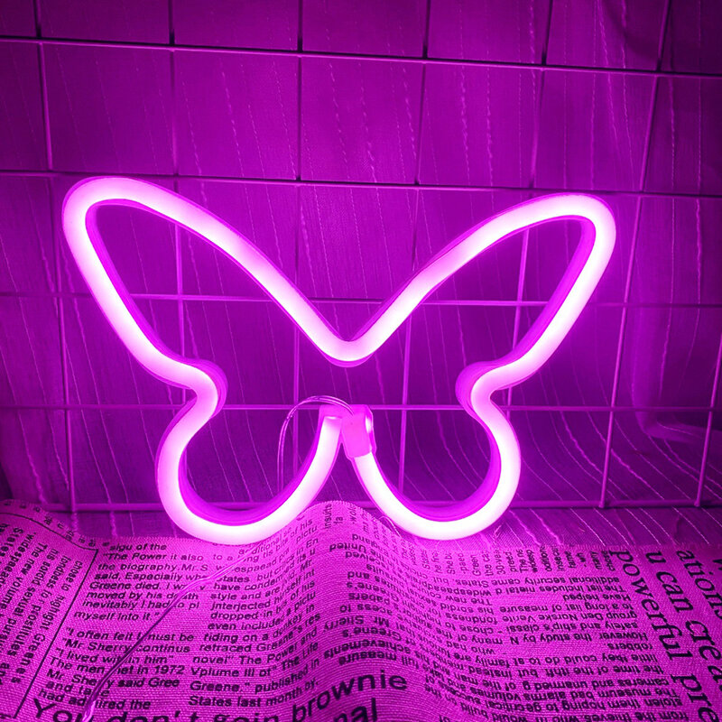 Butterfly LED Light Battery/USB Powered Luminous Decorative Lamp For Living Room Bedroom Party Festival Decor