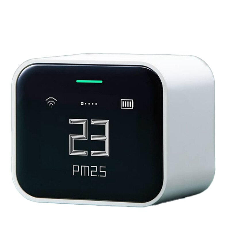 공기 감지기 라이트 레티나 터치 IPS 스크린 터치 작동 Pm2.5 Mi Home 앱 제어 공기 모니터, 애플 홈키트용 내구성 작동