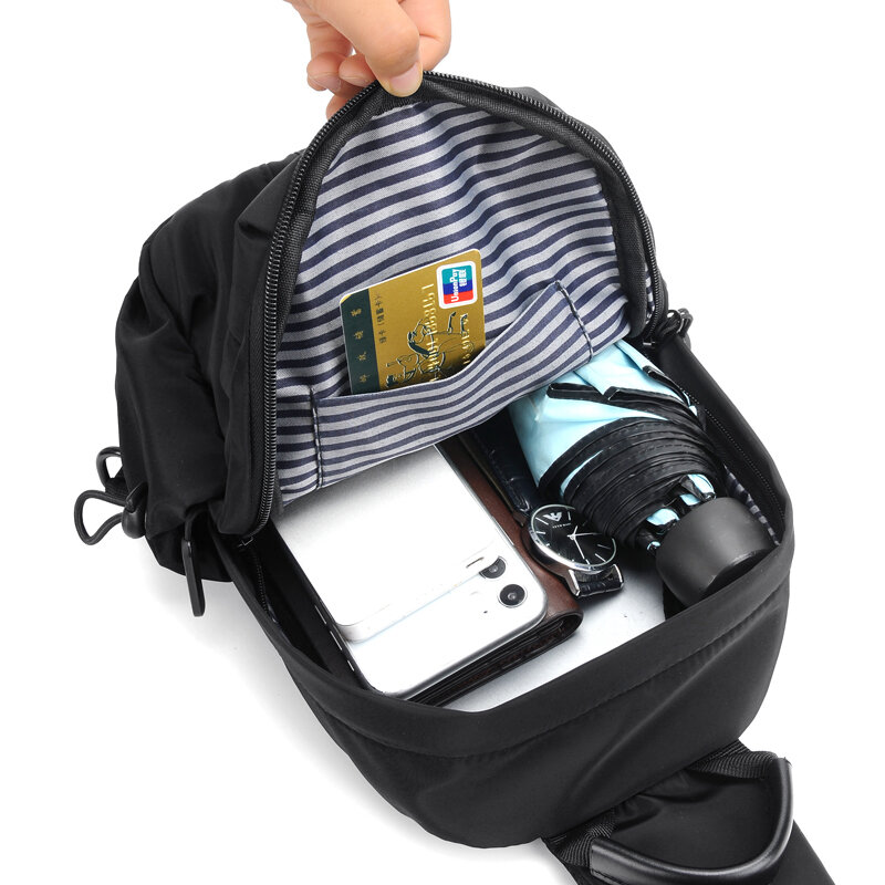 Saco de lona saco de peito de viagem causal bolsa de ombro masculino moda crossbody packs moda multifuncional pacote de cintura