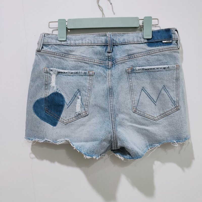 Женские джинсовые шорты, Новинка лета 2020, повседневные женские джинсовые шорты с высокой талией