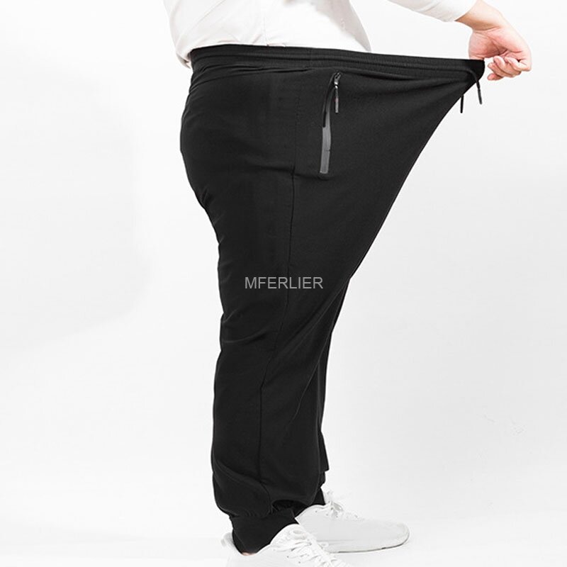 Брюки мужские большого размера, повседневные толстые свободные штаны, осень-весна 12XL 250 кг, 11XL 10XL