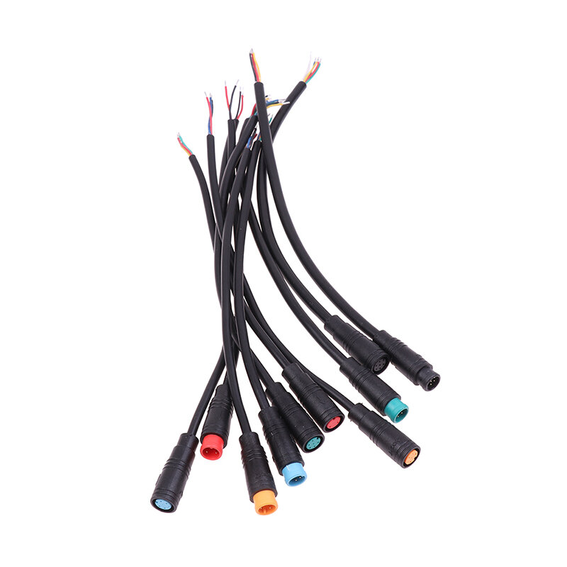 Akcesoria Ebike opcjonalny kabel wodoodporny złącze wyświetlacz Pin podstawa złącze 2/3/4/5/6Pin przedłużenie kabla przewód