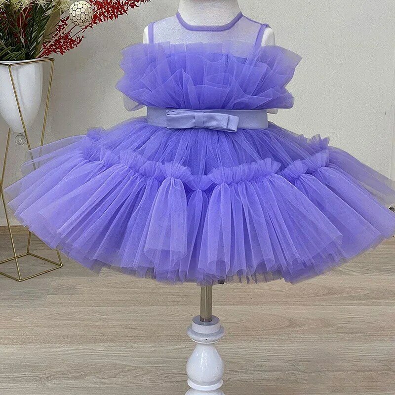 Tüll Mädchen Kleid für Geburtstags feier kleine Prinzessin Kinder Kleidung Kinder Kleidung