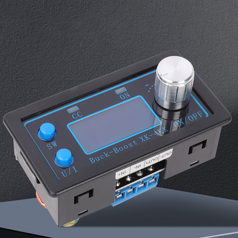 Regulador de Tensão Ajustável com Display LCD, Módulo de Carregamento de Bateria Solar DIY, Transformador Step Up e Down, CC CV, 0.5-30V, 35-50W, 4A
