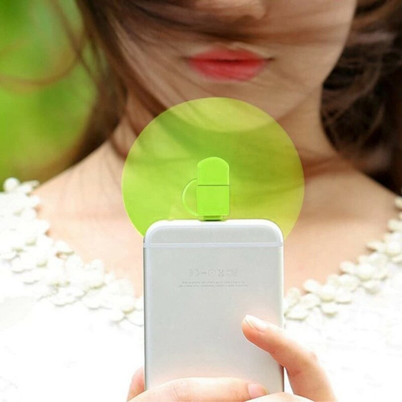 Enfriador de teléfono móvil 2 en 1, Mini ventilador portátil creativo para iPhone, Huawei, radiador, accesorios universales