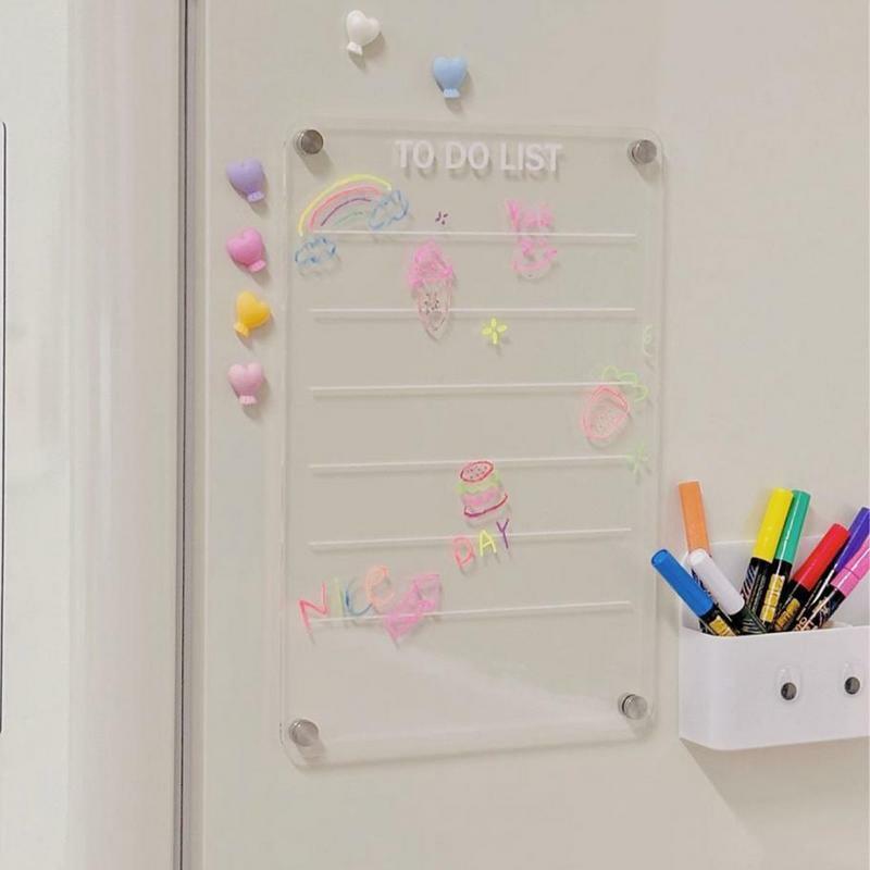 Fridge Magnetic Whiteboard Magnetic Fridge Whiteboard Transparent Dry Erase Board Family To Do List For Kitchen Organization