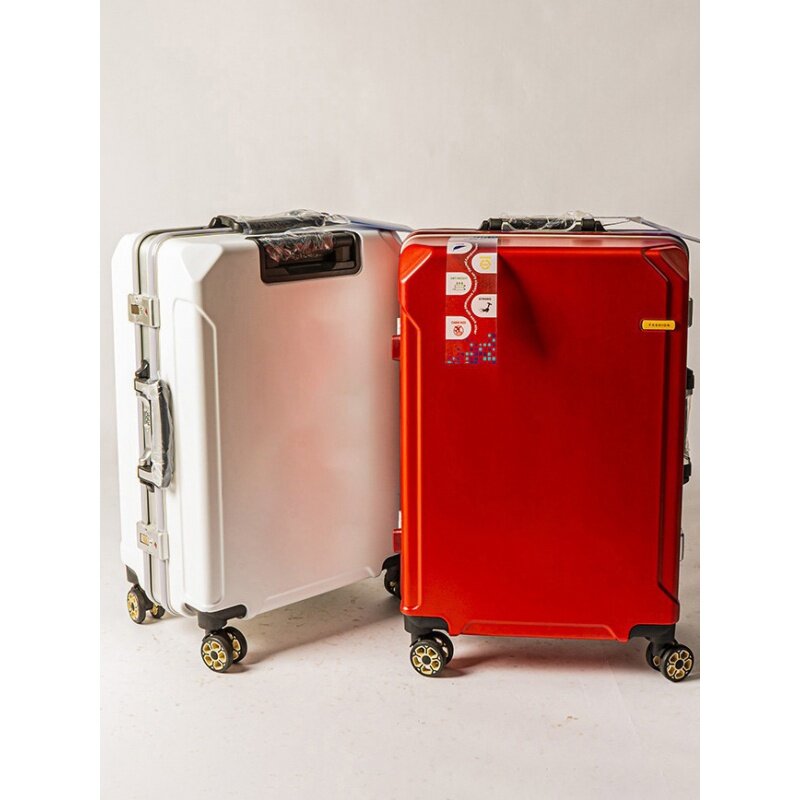 Valigia con ruota universale silenziosa ad alto livello di profilo valigia di grande capacità resistente alla caduta e all'usura con serratura a combinazione
