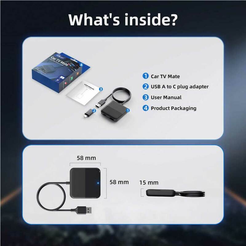 Car TV Mate Converter for Fire Sticker for HDMI Multimedia Adapter Car Accessories for Toyota Peugeot Benz Audi VW Chevrolet Kia