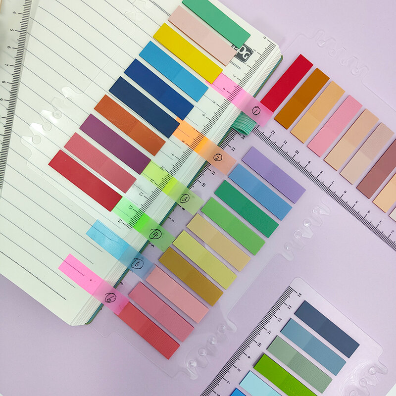 KindFuny-Bloc de notas autoadhesivo de Color, marcapáginas, marcador, papel adhesivo, papelería escolar y de oficina, 8 paquetes