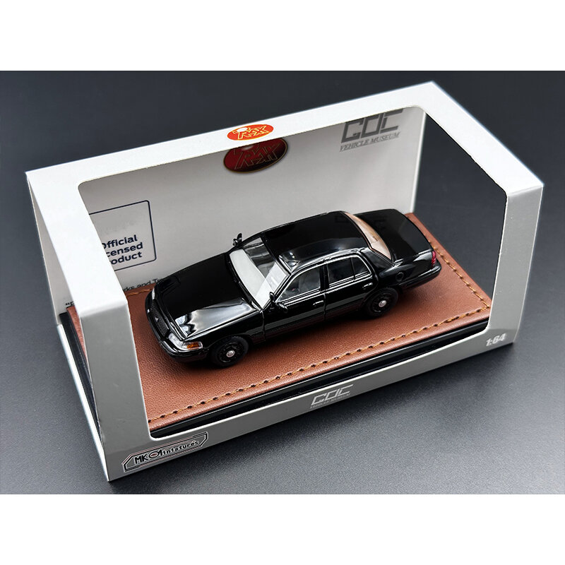 GOC In Stock 1:64 Black Crown Victoria Police Patrol Car Diecast Diorama Model Collection Toys