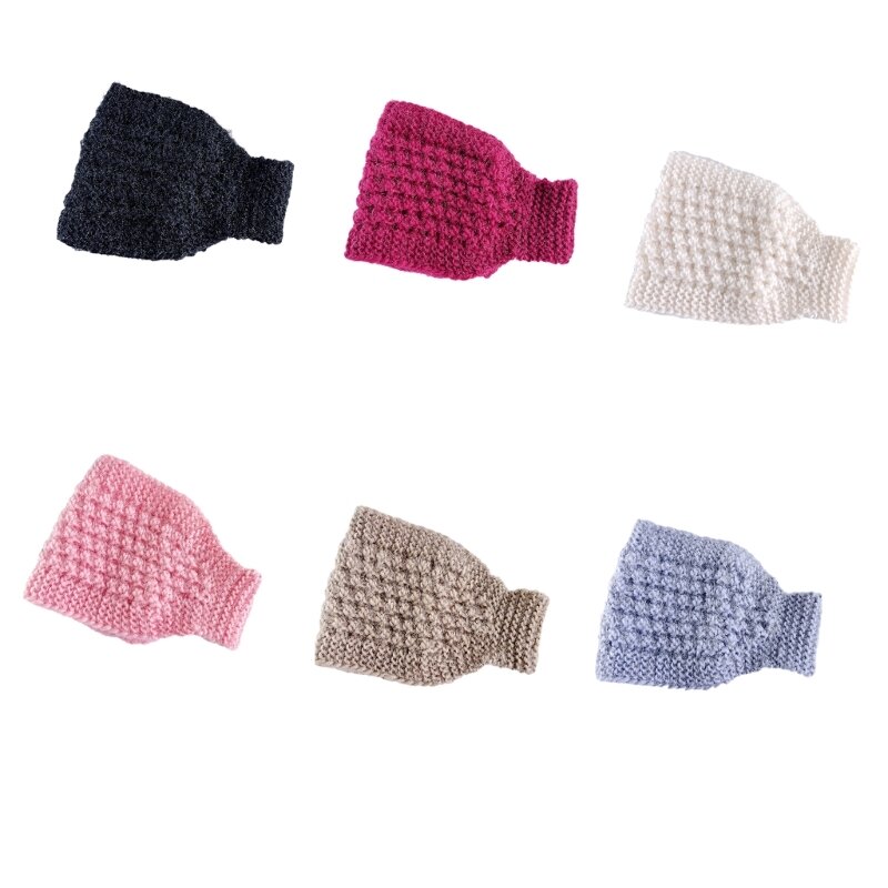 Winter Wide Headband for Woman Thick Knit Hairband Earmuffs Headband/Neck Warmer