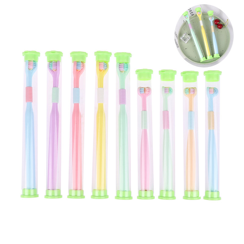 3-Sided Toothbrush cerdas macias, Ultra Fine Toothbrush, Oral Care Safety, Oral Health Cleaner, 1Pc