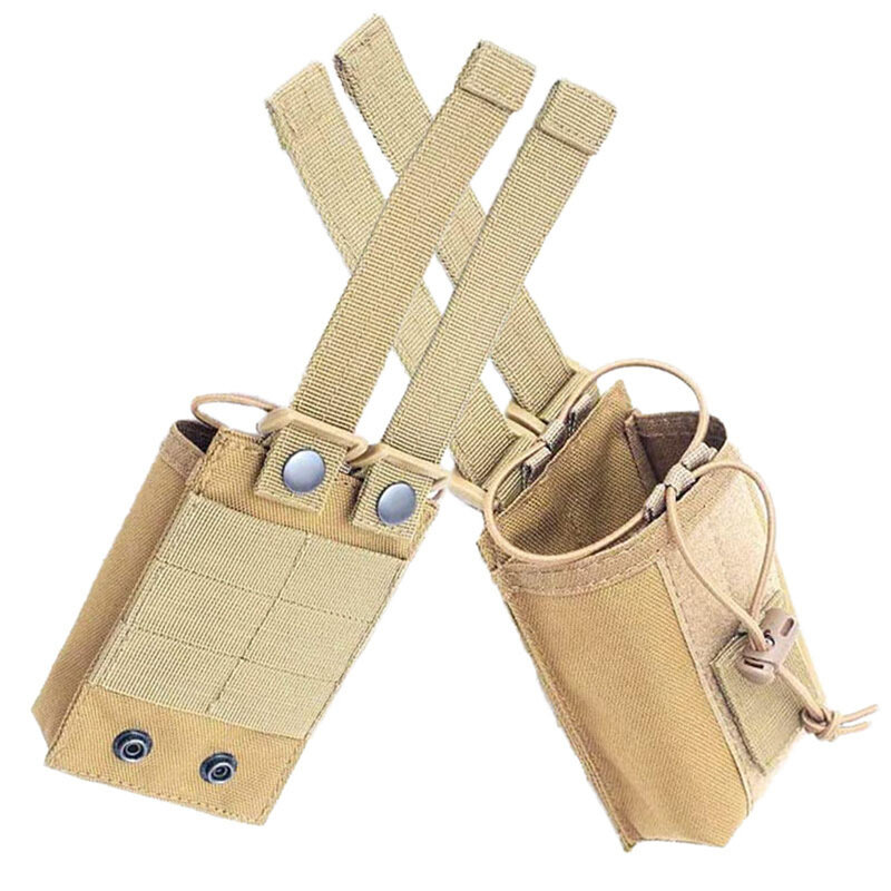Universal Baofeng Walkie Talkie กระเป๋าไนลอนที่ใส่กระเป๋ากระเป๋าแบบพกพากลางแจ้ง Interphone CB กระเป๋าวิทยุสื่อสารสำหรับล่าสัตว์