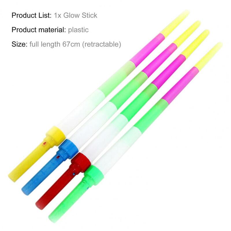 Glow Stick Glowing Adjustable Flashing Flexible Stretchable Entertainment Safe Concert Performance Party Decor Kids Toy