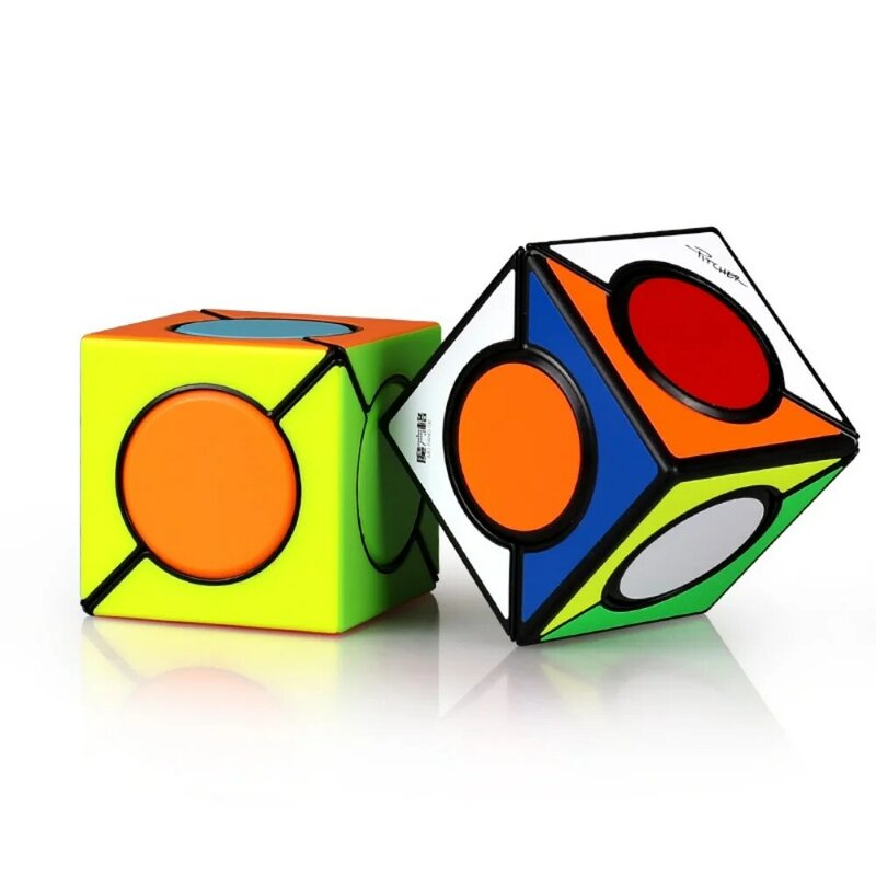 QiYi 컬러 6 스팟 스피드 매직 큐브, 이상한 모양의 매직 큐브, 전문 FangYuan 퍼즐, 어린이 선물, 교육 장난감