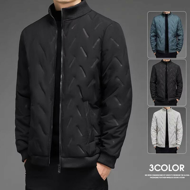 Новинка Зима 2023, Стильная мужская Высококачественная модная теплая куртка, Повседневная утепленная парка, мужские зимние куртки, теплое пальто для мужчин