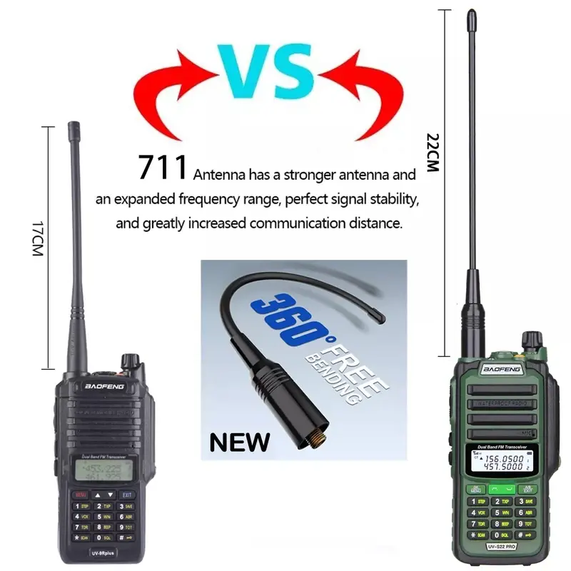 Baofeng UV-S22 Pro v2 10W IP68 walkie talkie Waterproof high power CB Ham long range uv68 portable UHF VHF two way radio hunting