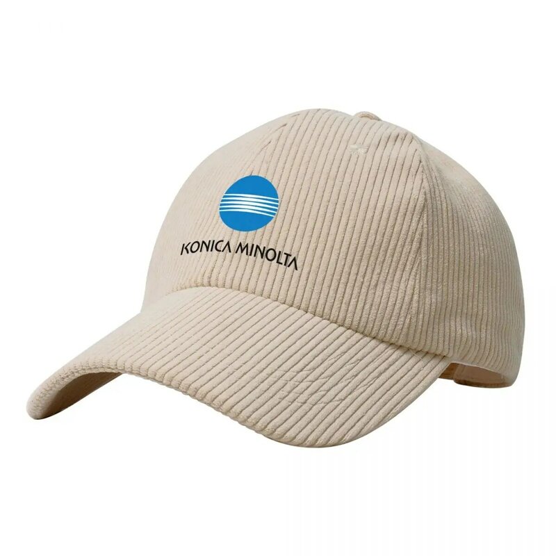 Ретро винтажная Вельветовая бейсбольная кепка Konica Minolta с логотипом пляжная Прогулка Косплей Женская 2024 Мужская