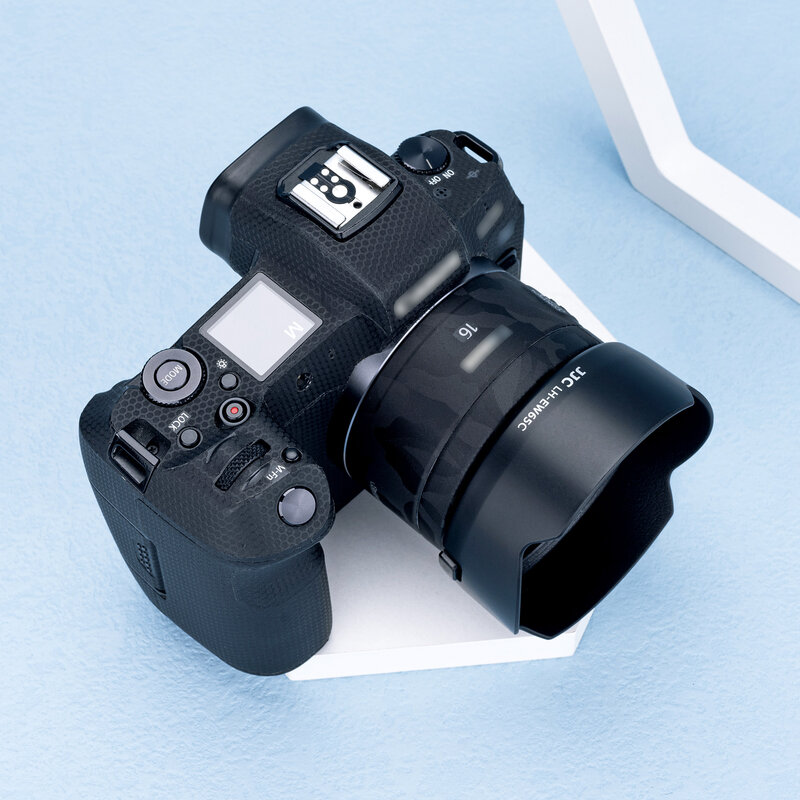JJC-cubierta de lente Reversible RF de 16mm EW-65C, Compatible con Canon RF 16mm F2.8 STM, para Canon EOS R R5 R6 R7 R10 R3 RP