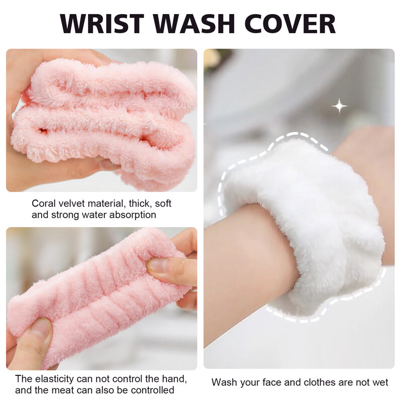Handgelenk Wasch gürtel weiche Mikro faser Handtuch Armbänder zum Waschen Gesicht Wasser aufnahme Waschen verhindern Nässe Handgelenk Wasch band