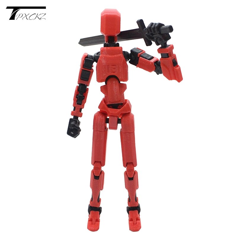Toyslucky-マルチジョイントモバイルロボットアクションフィギュア、3Dプリントマンニキン、13回の射撃、おもちゃのギフト、ゲーム
