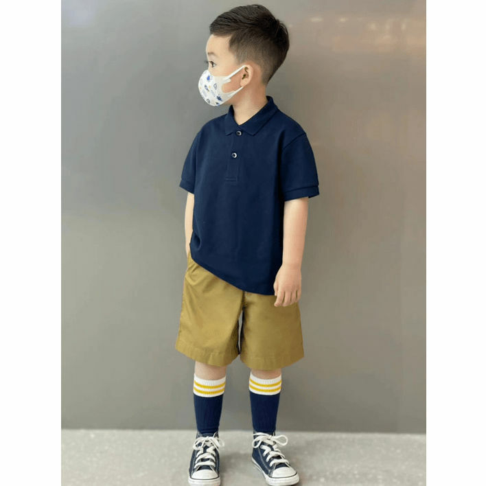 Летний костюм для мальчиков 2024 Новинка рубашка-поло с коротким рукавом для мальчиков 3-14 лет Одежда для маленьких мальчиков
