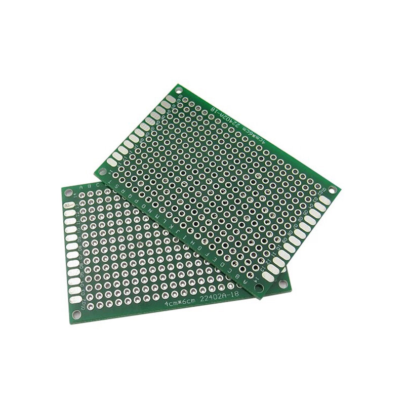 Placa PCB de 4x6 Cm, placa de circuito impreso Universal 4x6, prototipo de doble cara, 40x60mm, placa de cobre para Arduino